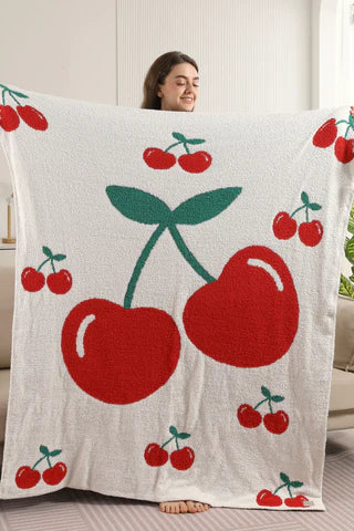 The Very Cherry Throw Blanket