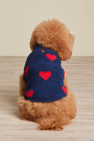 Barefoot Dreams Hearts Pet Sweater