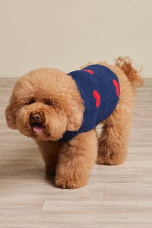 Barefoot Dreams Hearts Pet Sweater