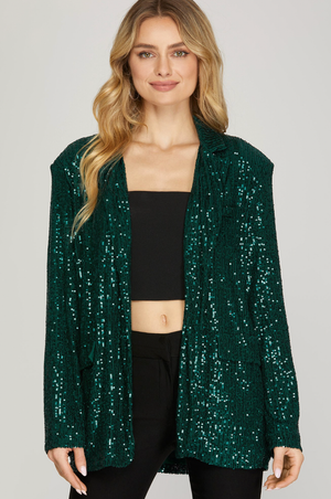 Kelsi Sequin Blazer