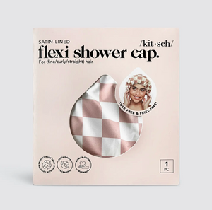 Satin Lined Flexi Shower Cap