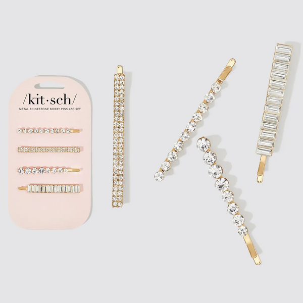 Kitsch Rhinestone Bobby Pins