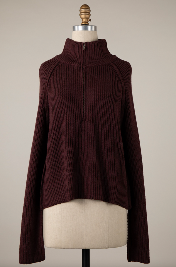 Lily Half Zip Sweater