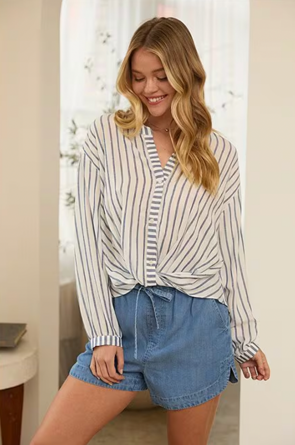 Skyler Striped Blouse