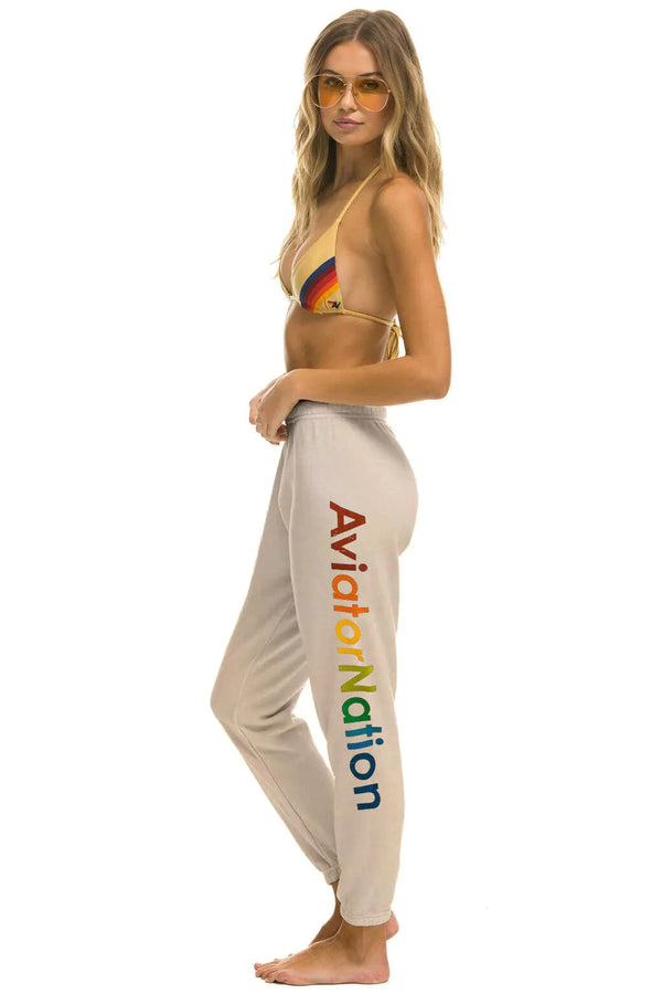 Aviator Nation Side Logo Sweatpants Sand