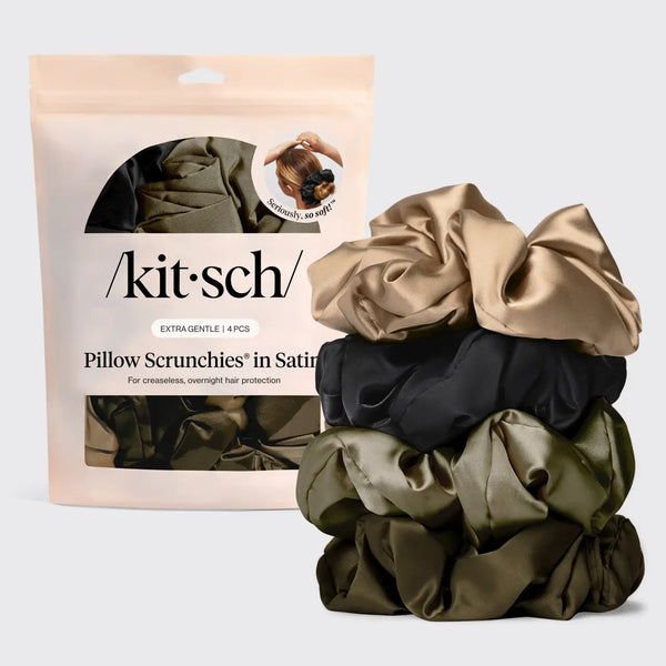 Kitsch Pillow Scrunchies in Satin