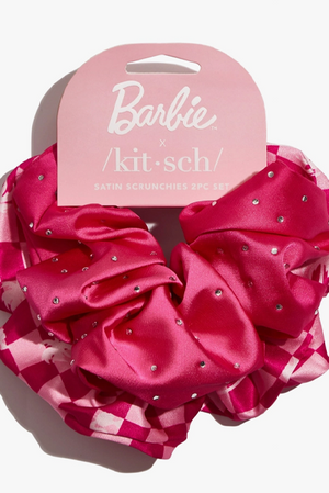 Kitsch Barbie Satin Scrunchies