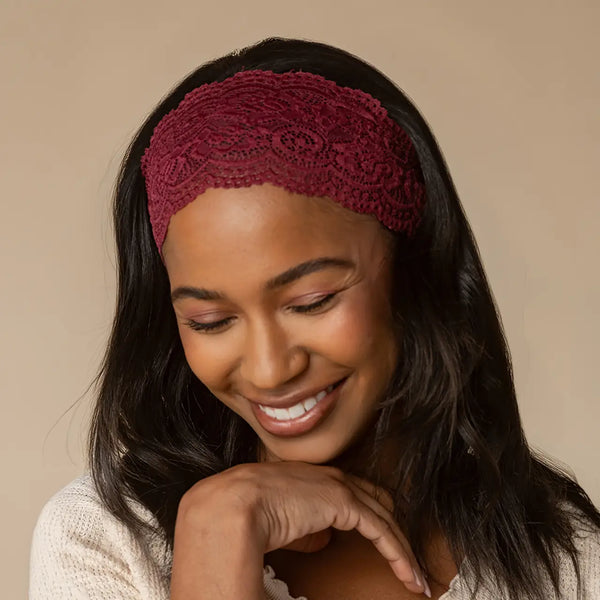 Kitsch Wide Lace Elastic Headbands
