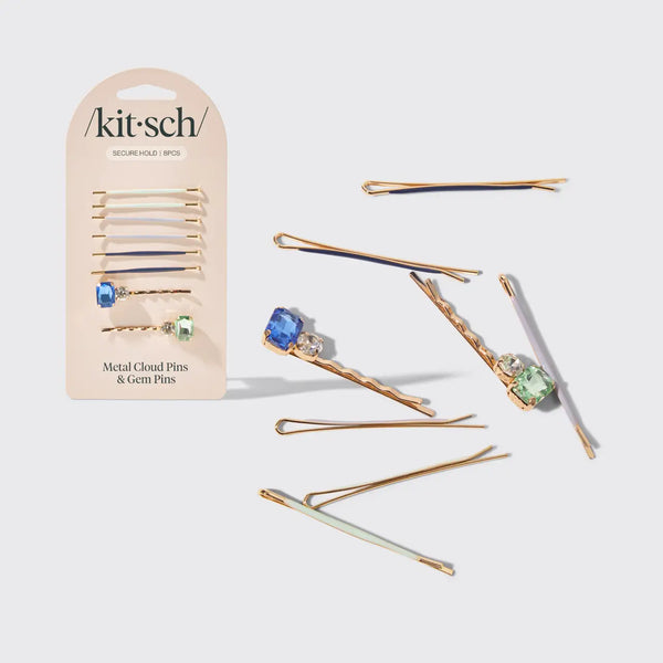 Kitsch Cloud & Gem Bobby Pin Set