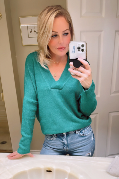 Chrissy Emerald Sweater