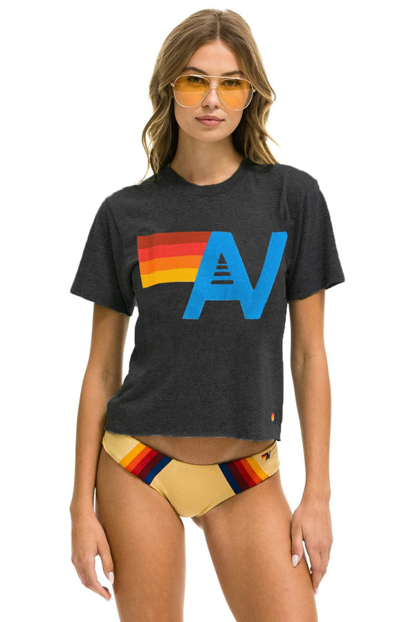 Aviator Nation Logo Crop Tee