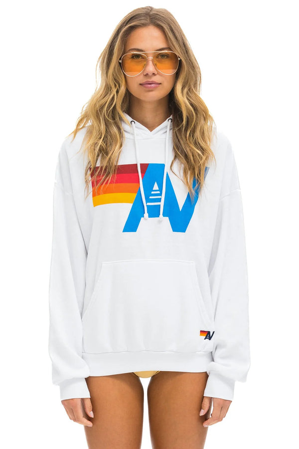 Aviator Nation Relaxed Pullover Hoodie White