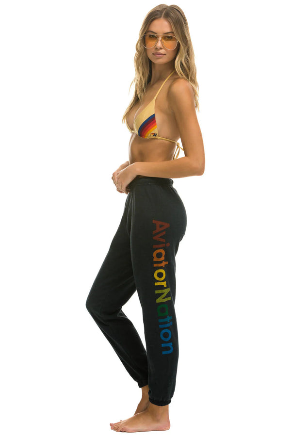 Aviator Nation Side Logo Pants Charcoal