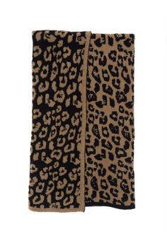 Barefoot Dreams CozyChic In the Wild Throw Camel/Black