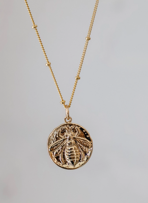 Katie Waltman Bee Medallion Necklace