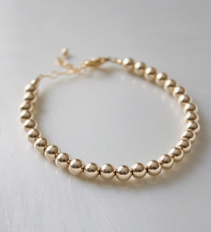 Katie Waltman 4mm Gold or Silver Filled Beaded Bracelet