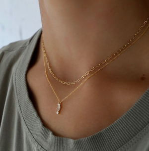 Miniture Paperclip Necklace