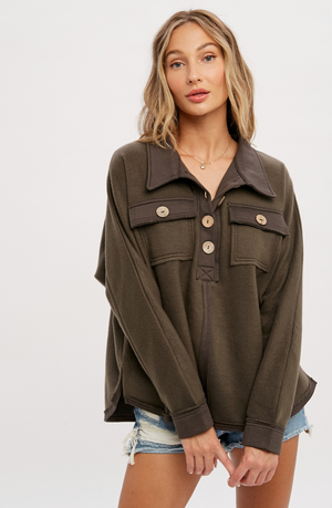 The Sadie Pullover Shacket
