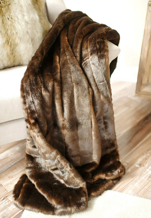 Signature Collection Faux Fur Throw (Multiple Colours Available)