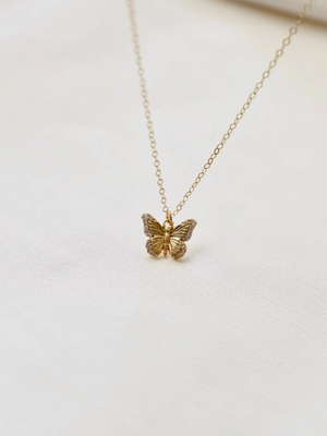 Katie Waltman CZ Butterfly Necklace