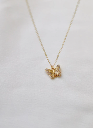 Katie Waltman CZ Butterfly Necklace