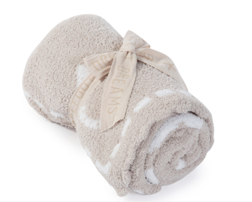 Barefoot Dreams Scalloped Baby Blanket w Horse