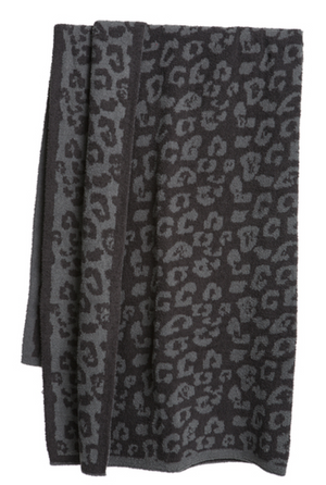 Barefoot Dreams CozyChic Into the Wild Throw Graphite/Carbon