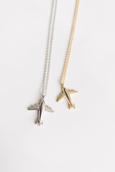 Tiny Jetsetter Airplane Necklace