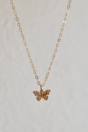 Miniture Butterfly Necklace