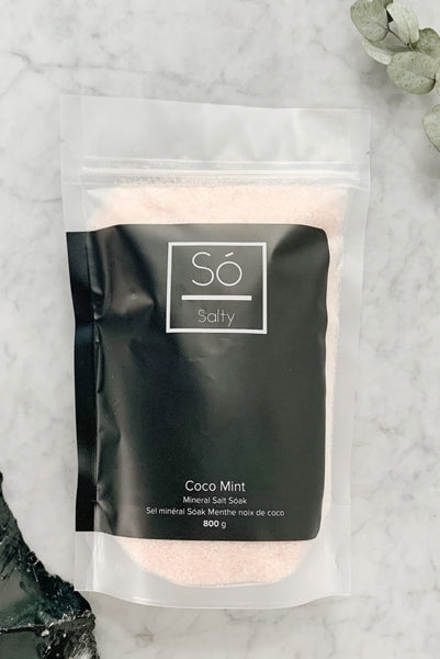 So Luxury Coco Mint Mineral Salt Soak