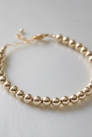 Katie Waltman 4mm Gold or Silver Filled Beaded Bracelet