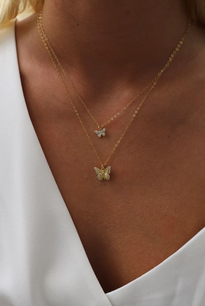 Katie Waltman CZ Butterfly Necklace